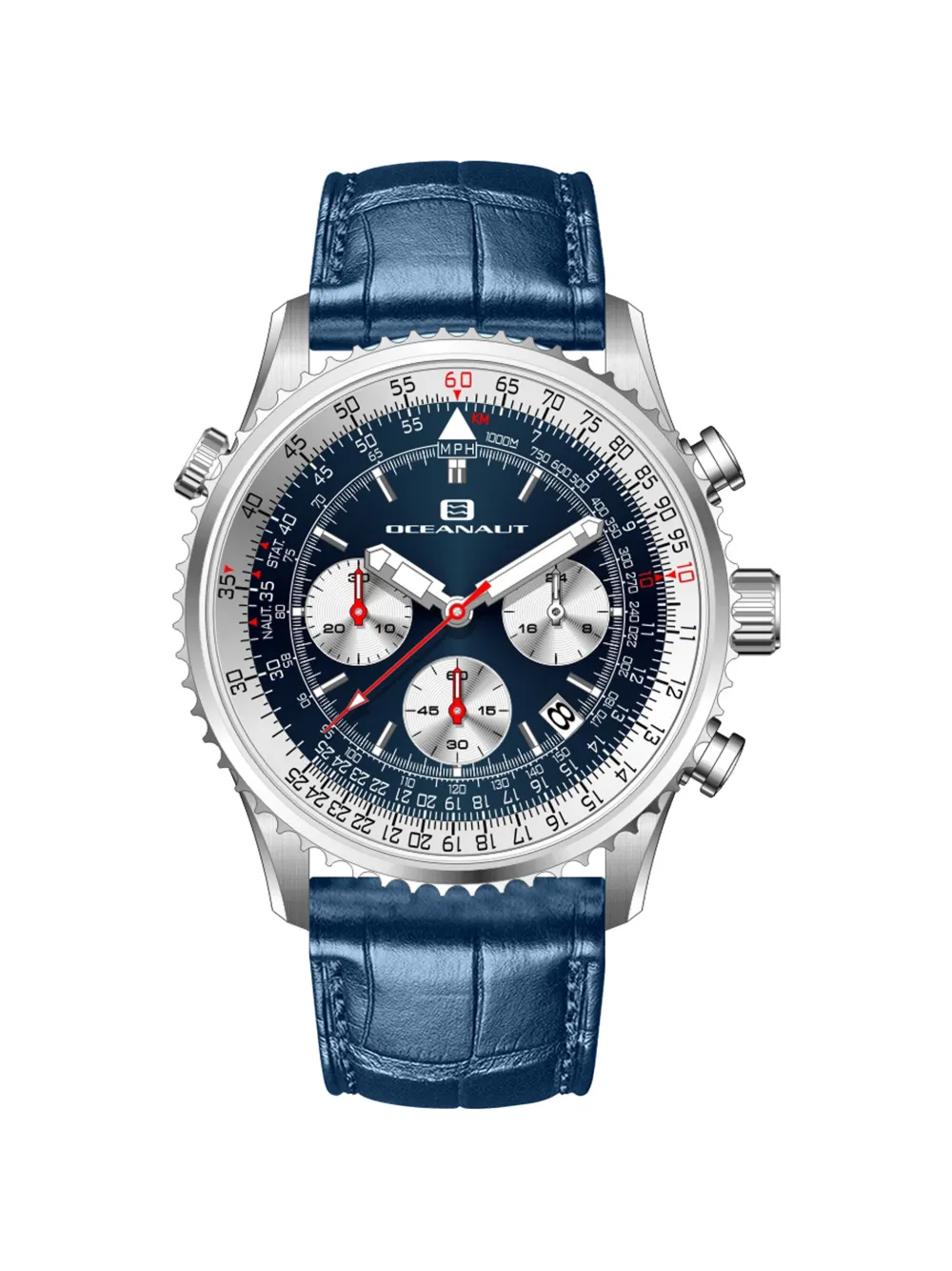 OCEANAUT Flight 46mm watch - Blu