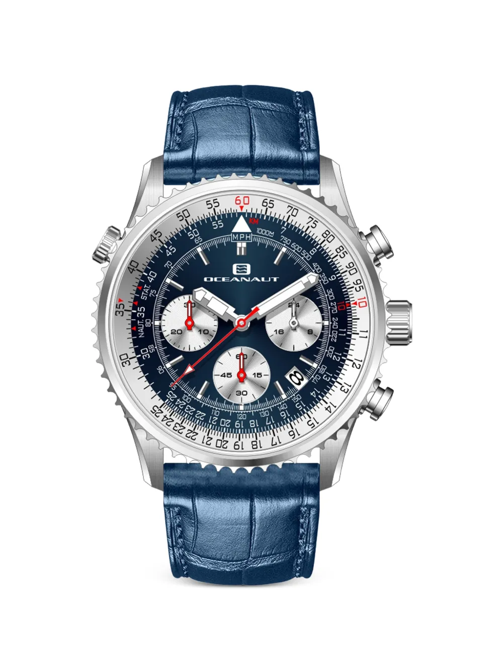 OCEANAUT Flight 46mm watch - Blu