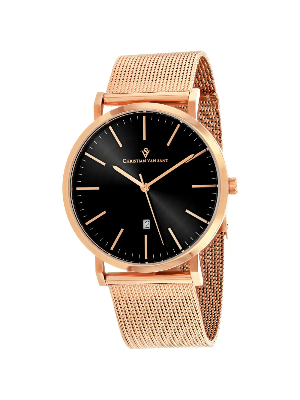CHRISTIAN VAN SANT Paradigm mesh-strap 41mm watch - Nero