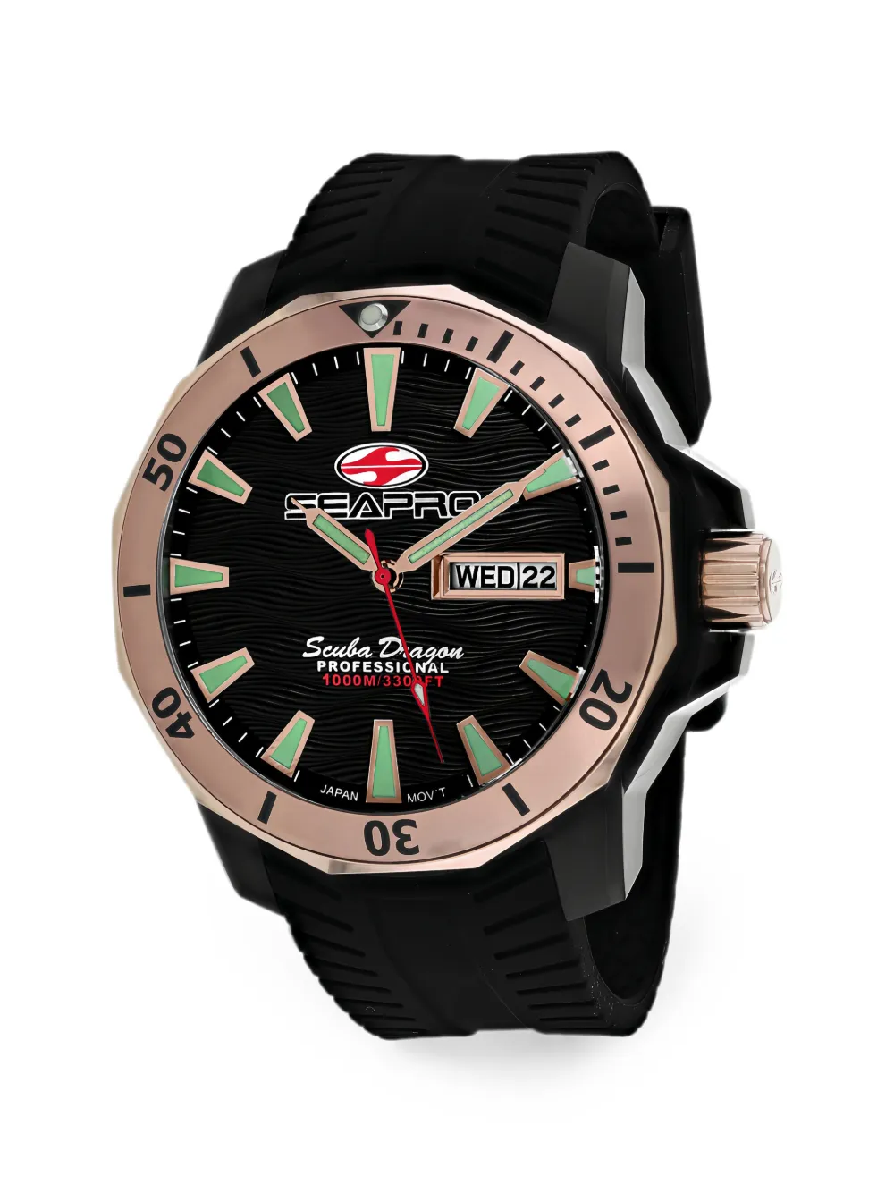 SEAPRO Scuba Dragon Diver 48mm watch - Nero