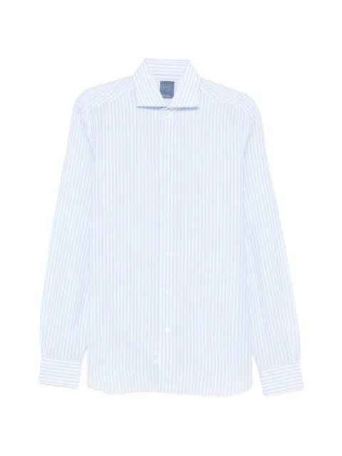 Barba buttoned striped shirt