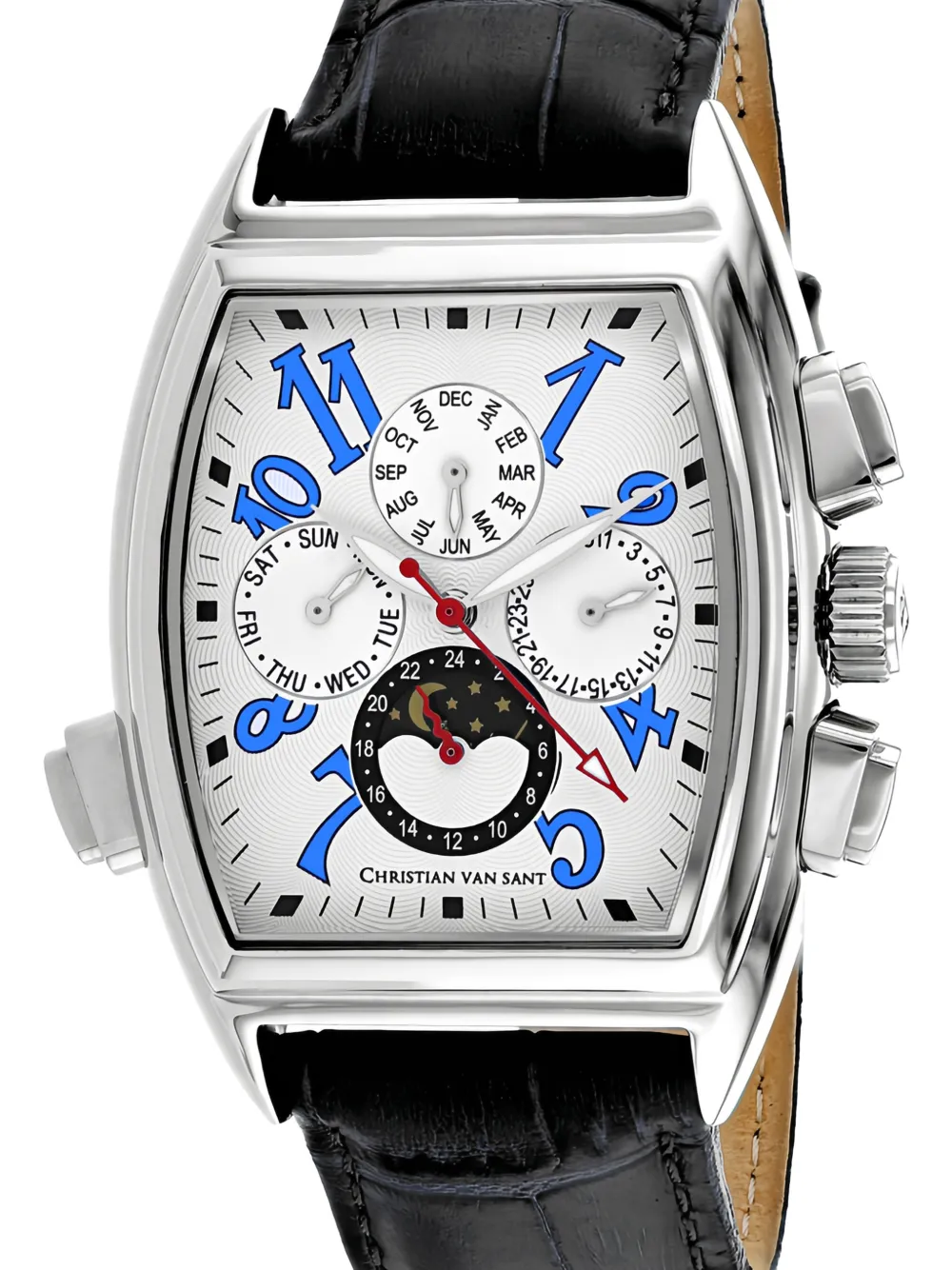  Christian Van Sant Montre Grandeur 45 Mm - Blanc 