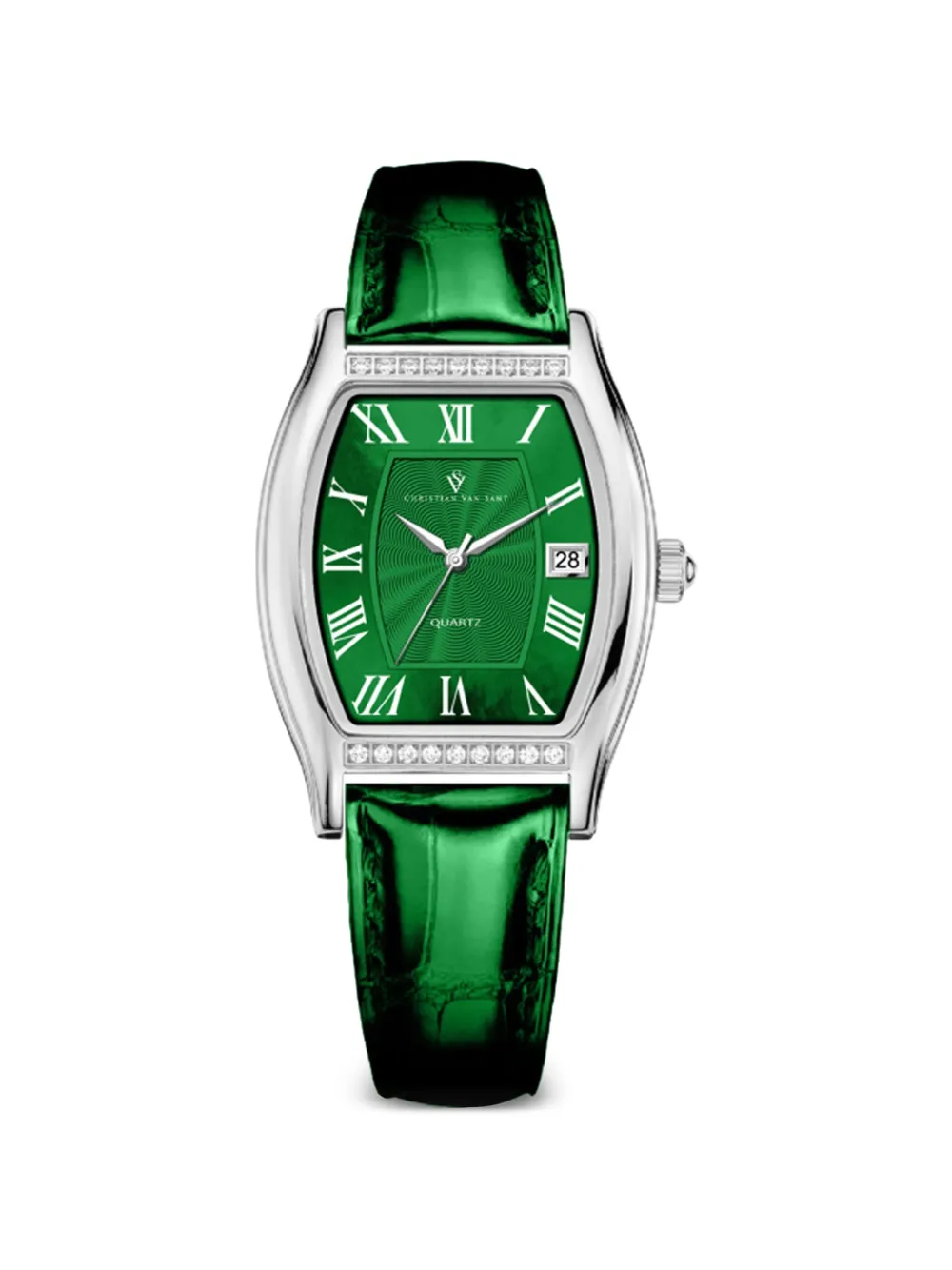 CHRISTIAN VAN SANT Gemma 34mm watch - Verde