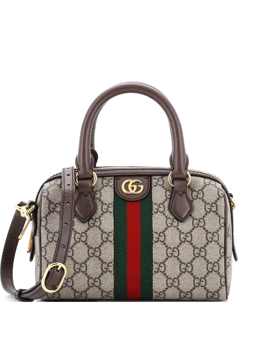 Gucci Pre-Owned Ophidia Convertible Boston Bag GG Coated Canvas Mini satchel - Marrone