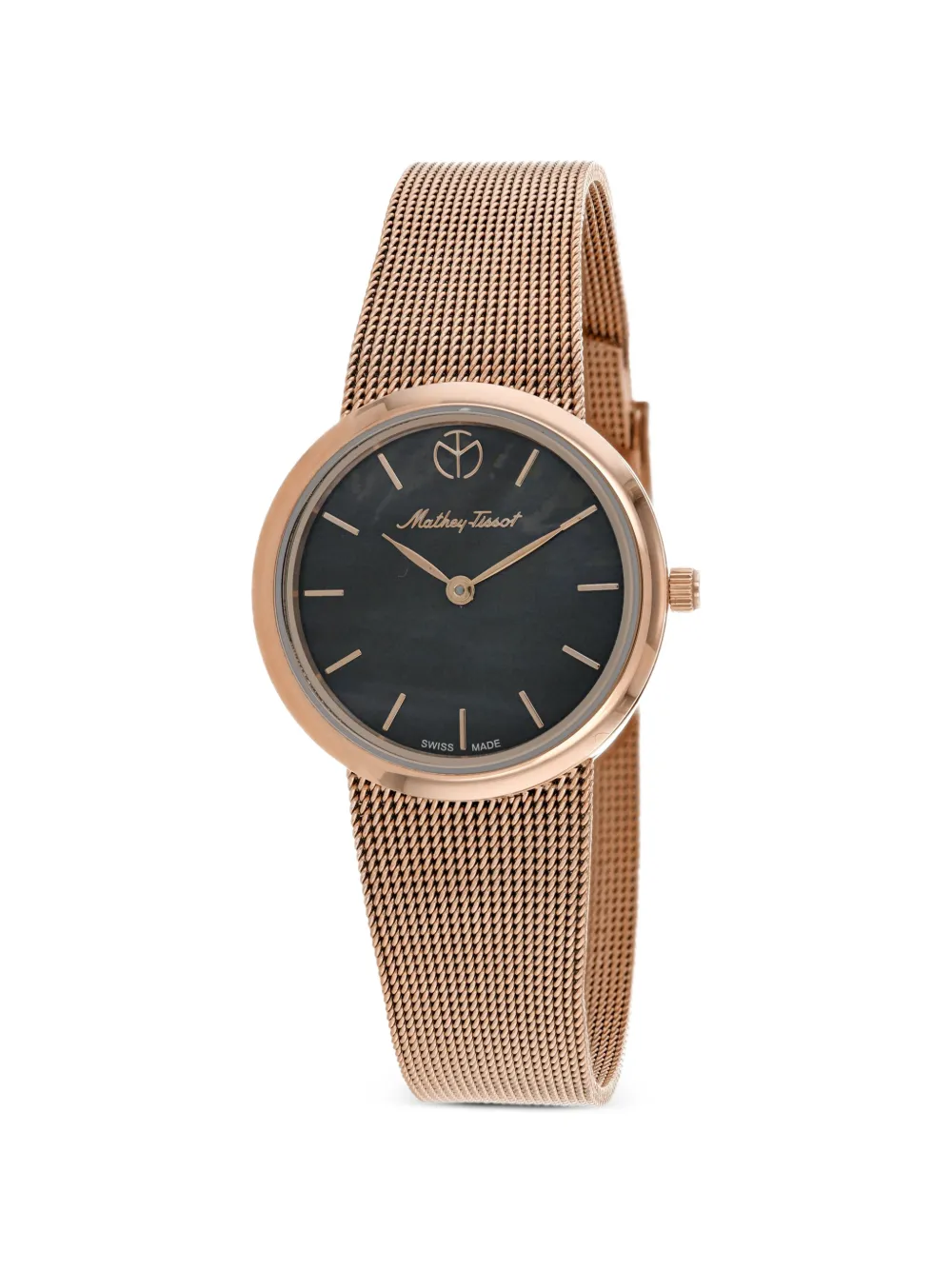 Mathey Tissot Milly mesh 30mm watch - Nero
