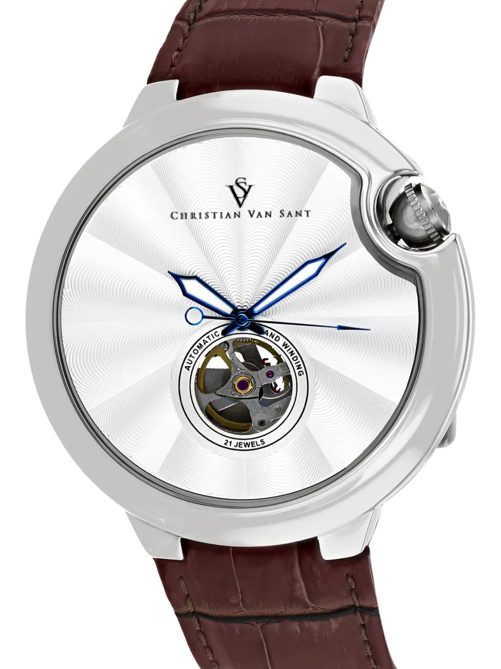  Christian Van Sant Montre Cyclone 46 Mm Automatique - Argent 
