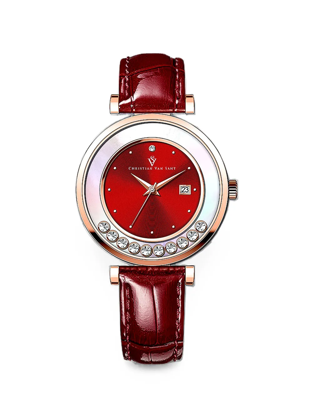CHRISTIAN VAN SANT Bria 40mm watch - Rosso