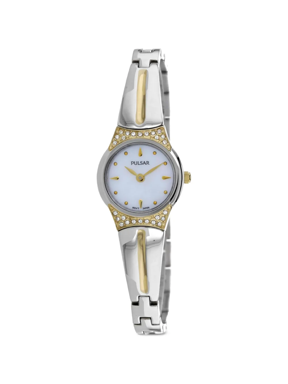 PULSAR Classic crystal-embellished 20mm watch - Bianco