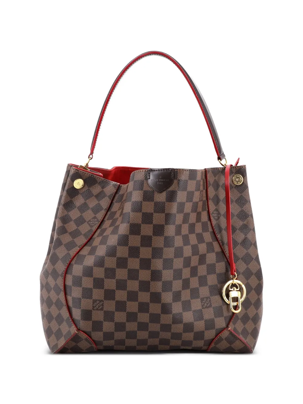 Louis Vuitton Pre-Owned Caissa Damier with Leather hobo bag - Braun