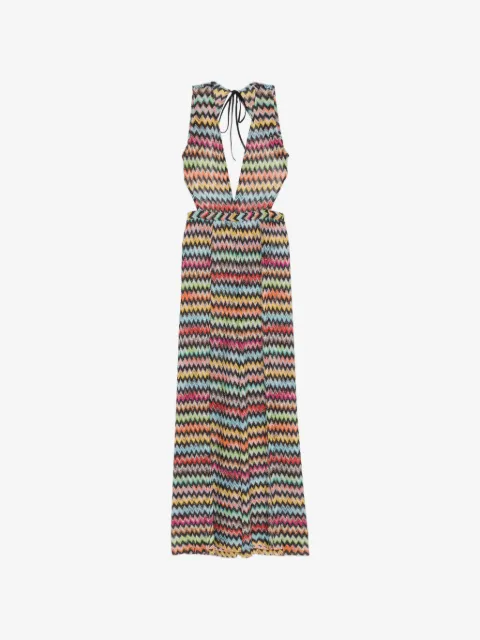 Missoni zigzag-knit cut-out jumpsuit