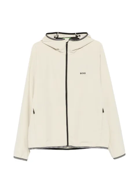 BOSS logo-motif hooded jacket