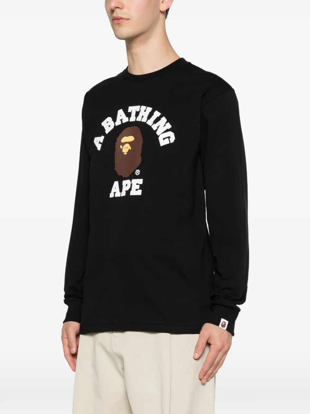 A BATHING APE Sweater met lange mouwen Zwart