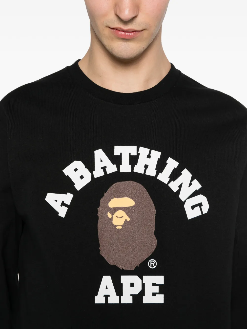 A BATHING APE Sweater met lange mouwen Zwart