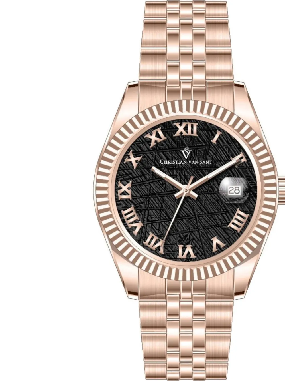  Christian Van Sant Montre Stellar 41 Mm - Noir 