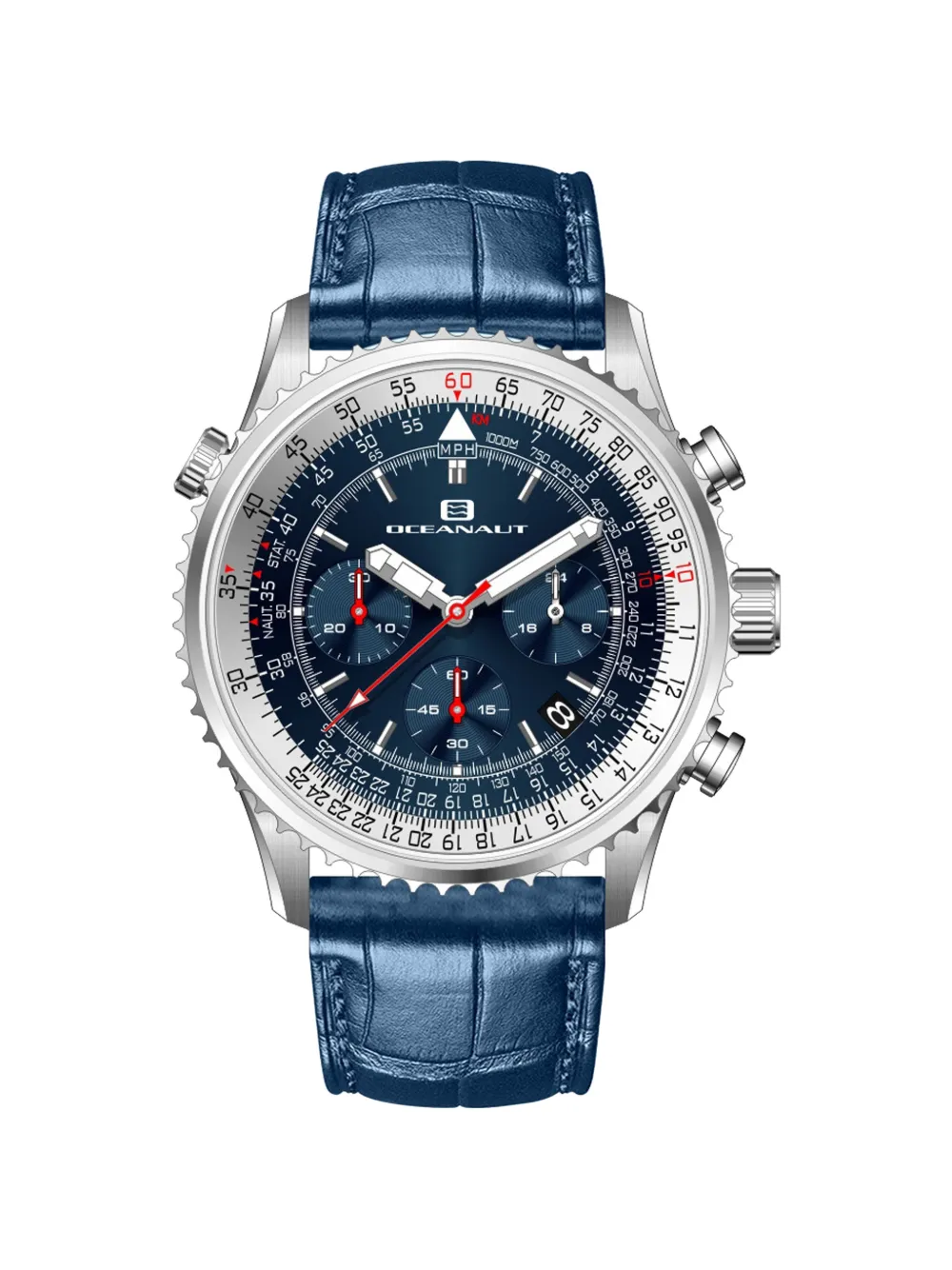 OCEANAUT Flight 46mm watch - Blu