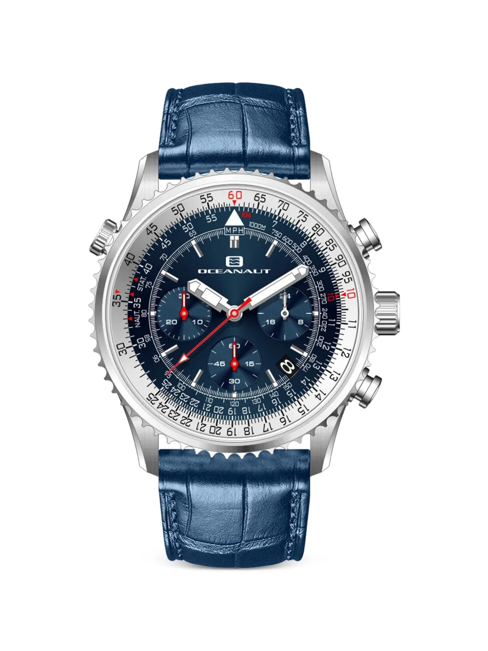 OCEANAUT Flight 46mm watch - Blu