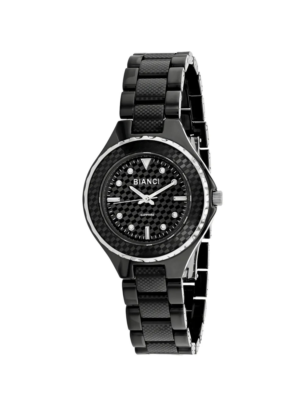Roberto Bianci Casaria checkered bezel 32mm watch - Nero