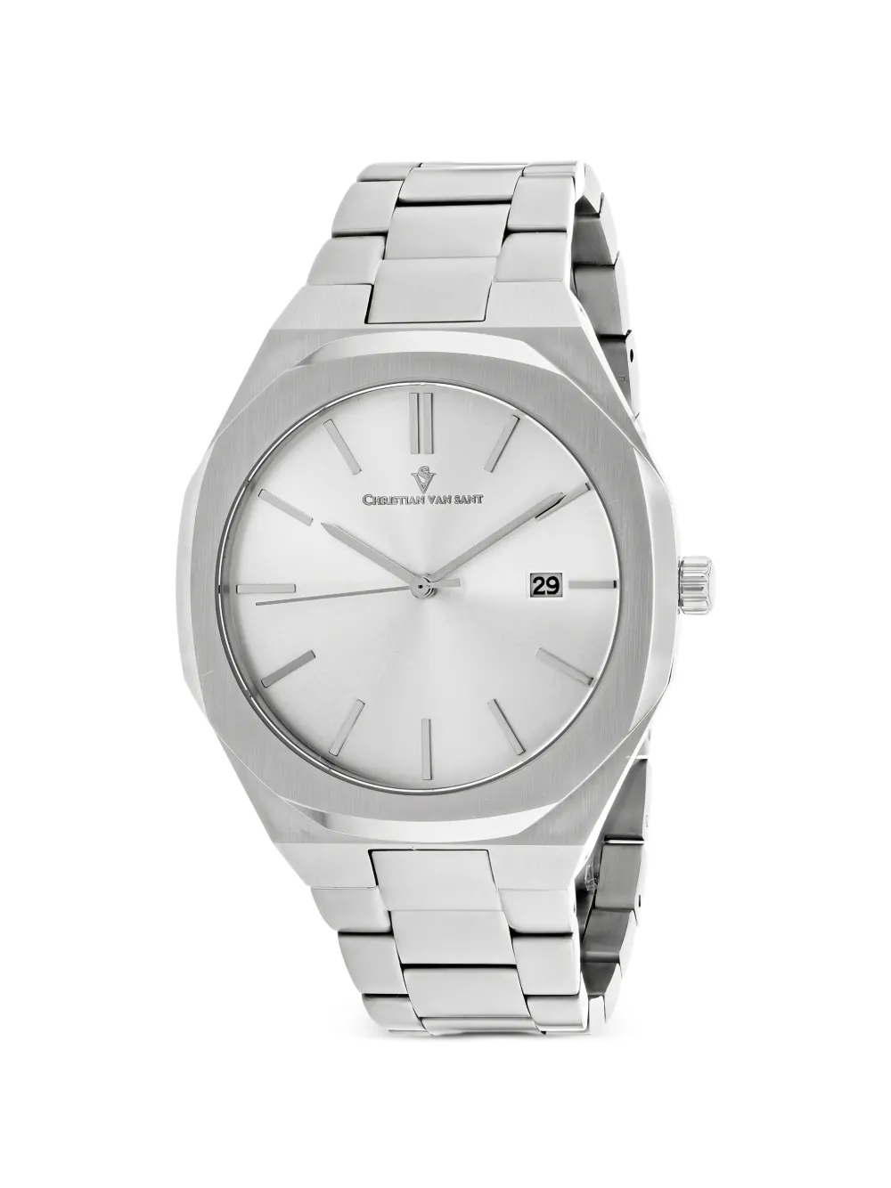 CHRISTIAN VAN SANT Octavius Slim 42mm watch - Argento