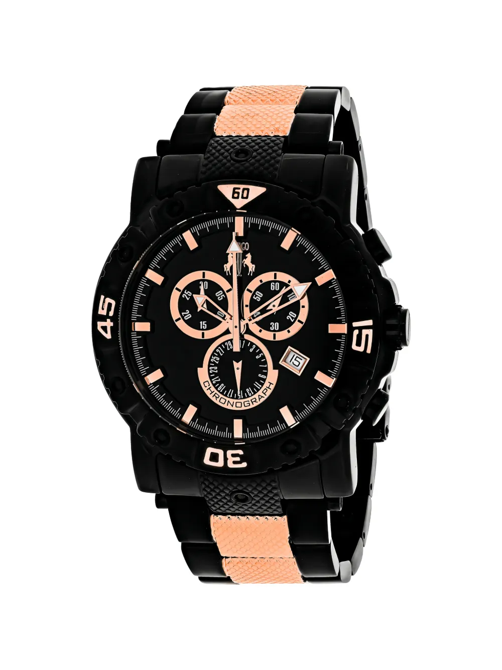 JIVAGO Titan 47mm watch - Nero