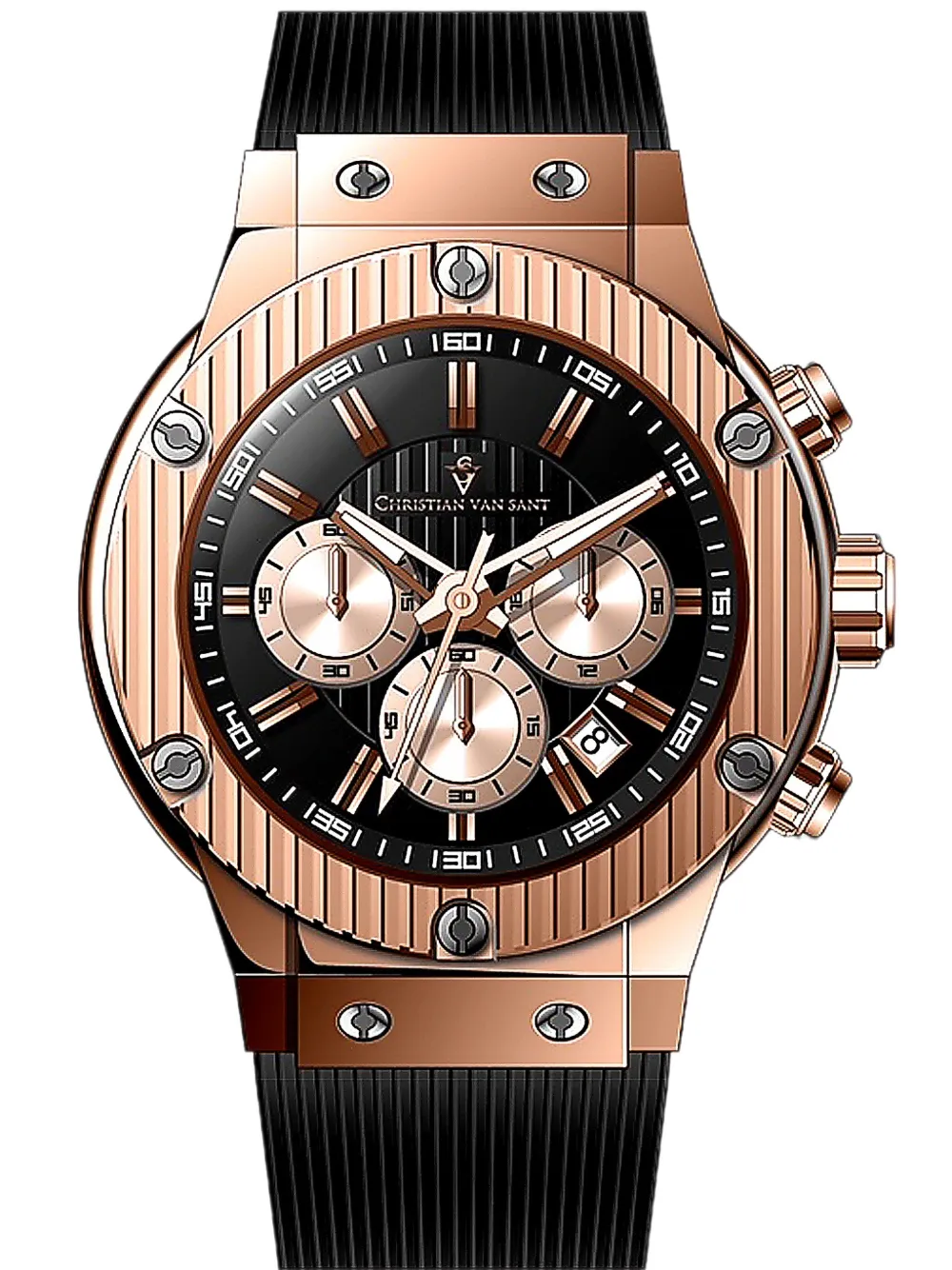 CHRISTIAN VAN SANT Monarchy 46mm watch - Schwarz