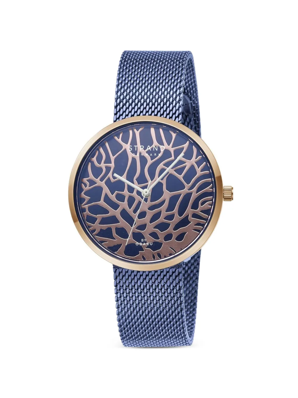 Obaku Tangle Mesh 35mm Watch In Blue