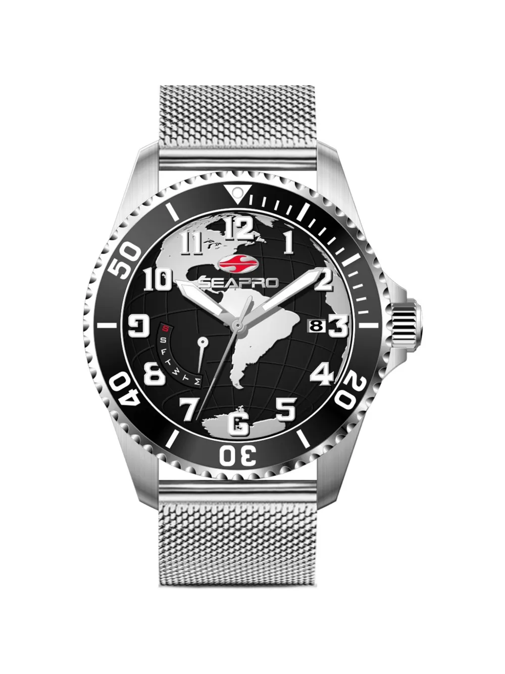 SEAPRO Voyager 42mm watch - Nero