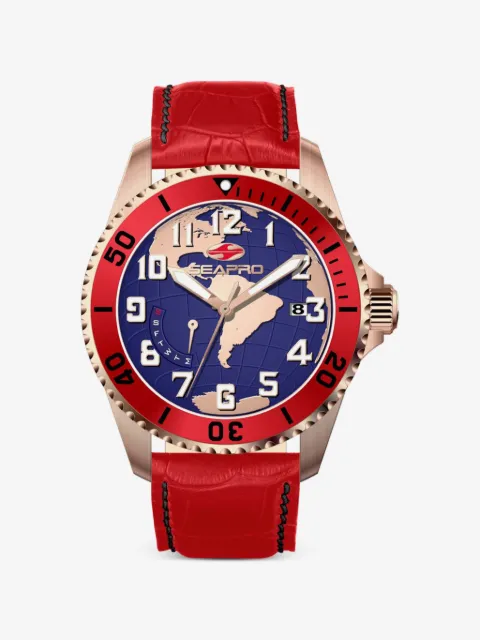 SEAPRO Voyager world map 42mm watch