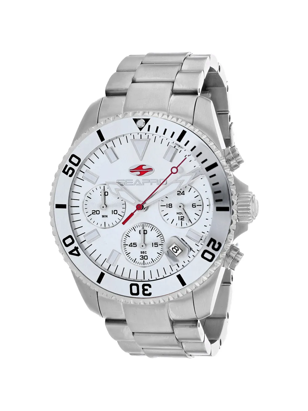 SEAPRO Scuba 200 Chrono 43mm - Argento