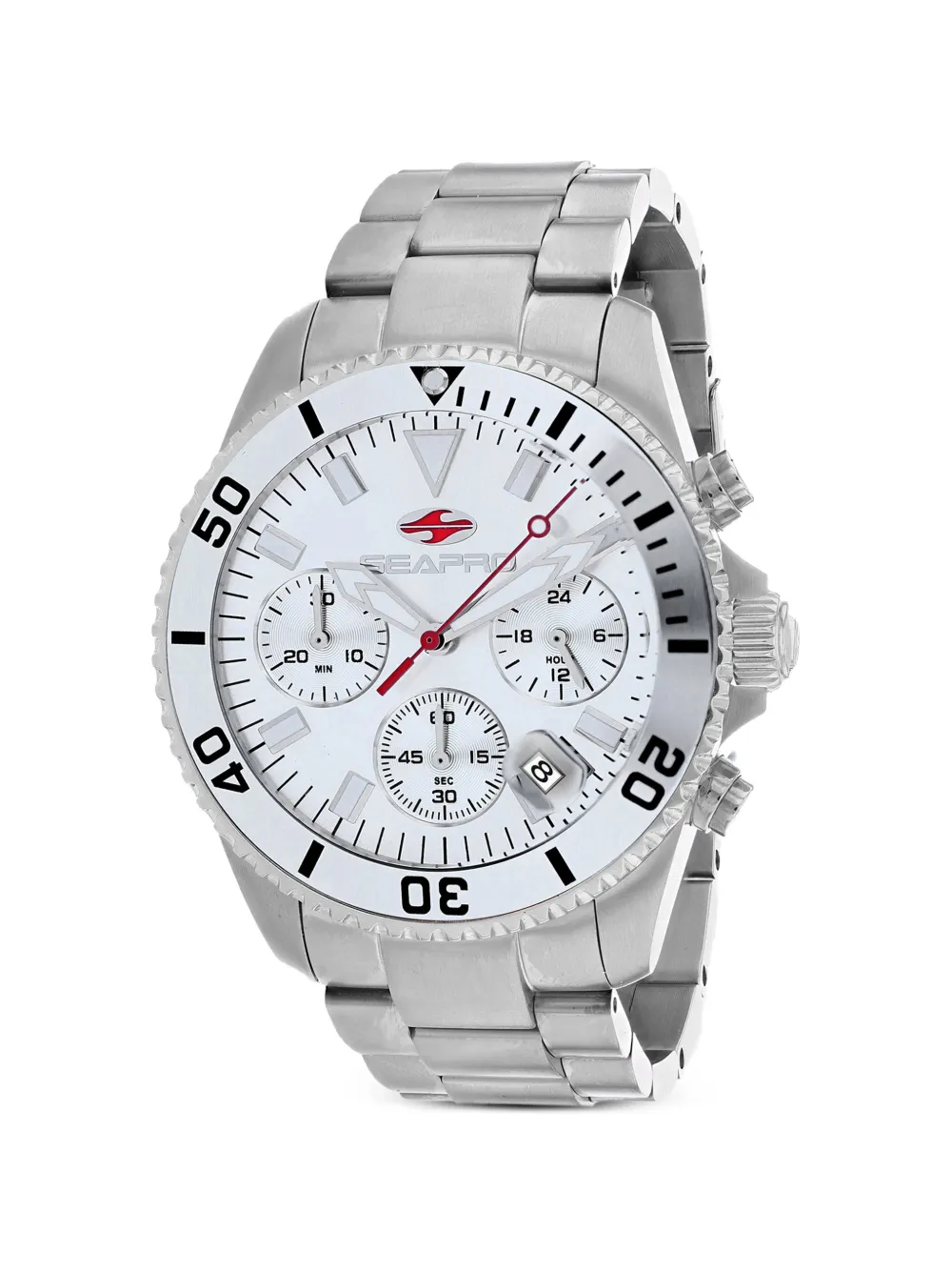 SEAPRO Scuba 200 Chrono 43mm - Argento