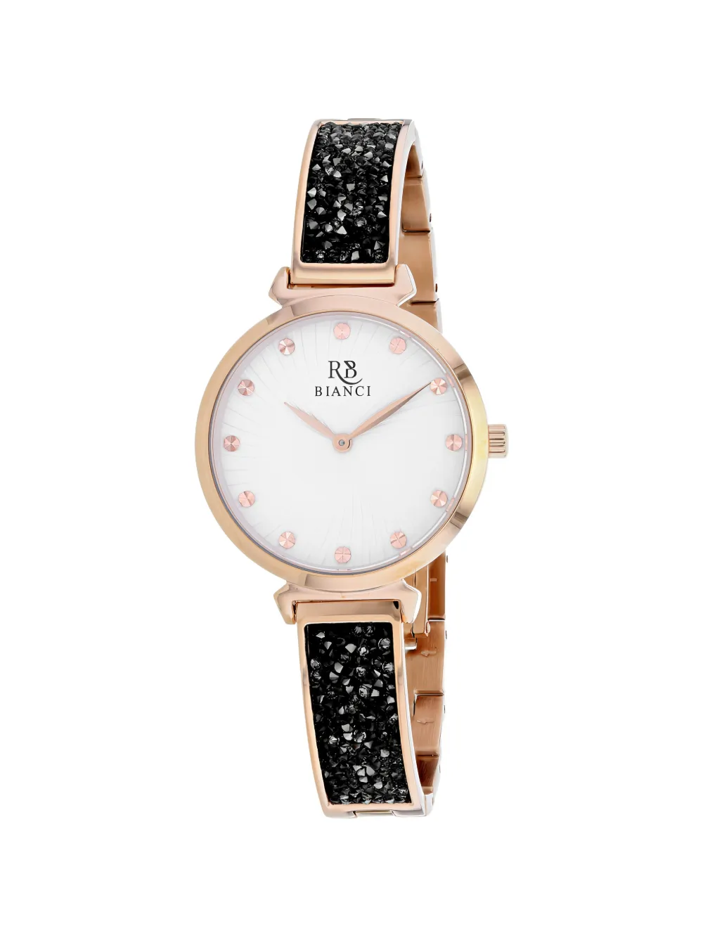 Roberto Bianci Orologio Billare con cristalli 12mm - Bianco