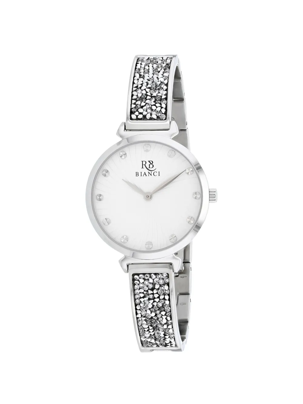Roberto Bianci Billare crystal-embellished 34mm watch - Bianco