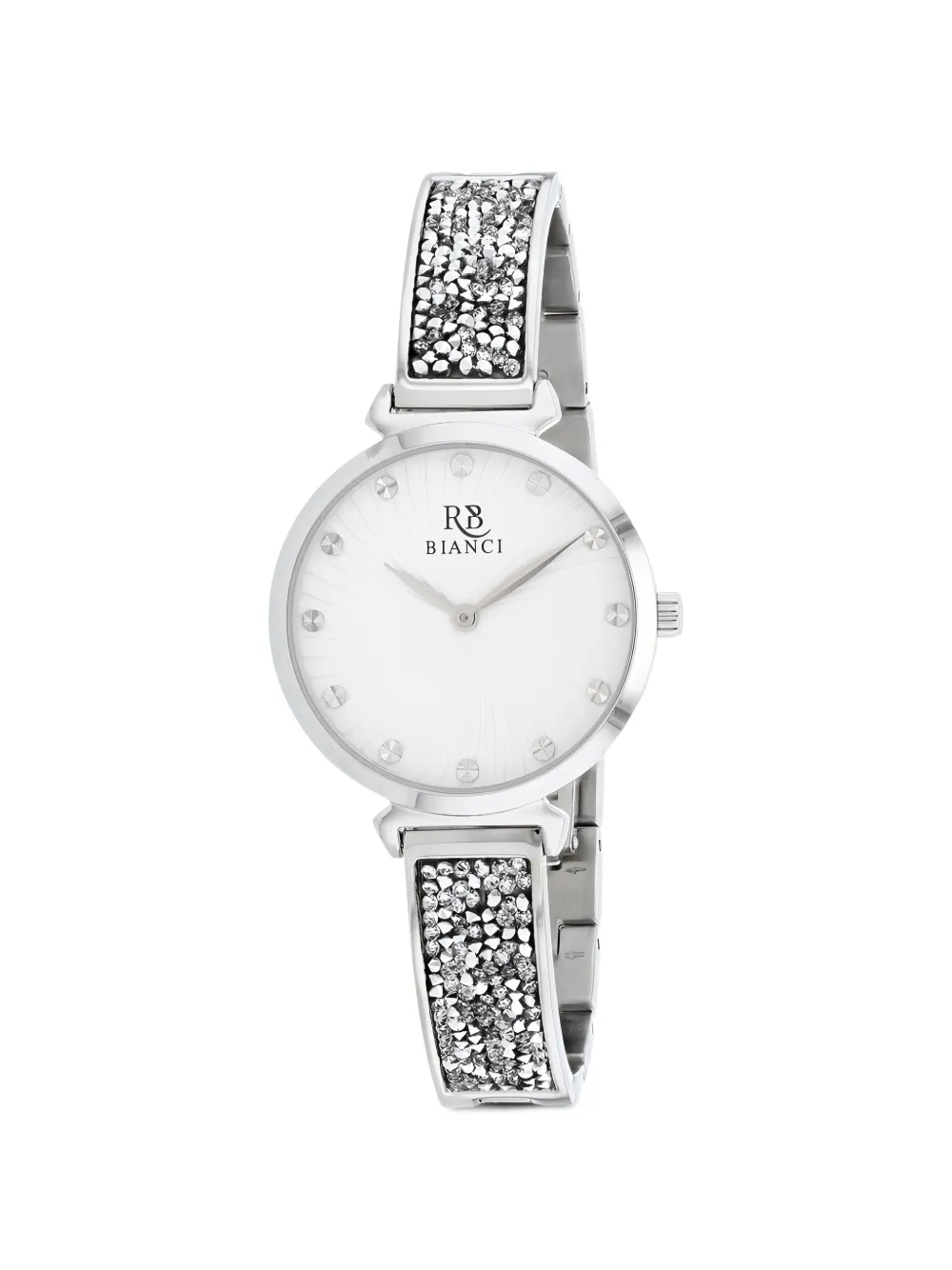 Roberto Bianci Billare crystal-embellished 34mm watch - Bianco