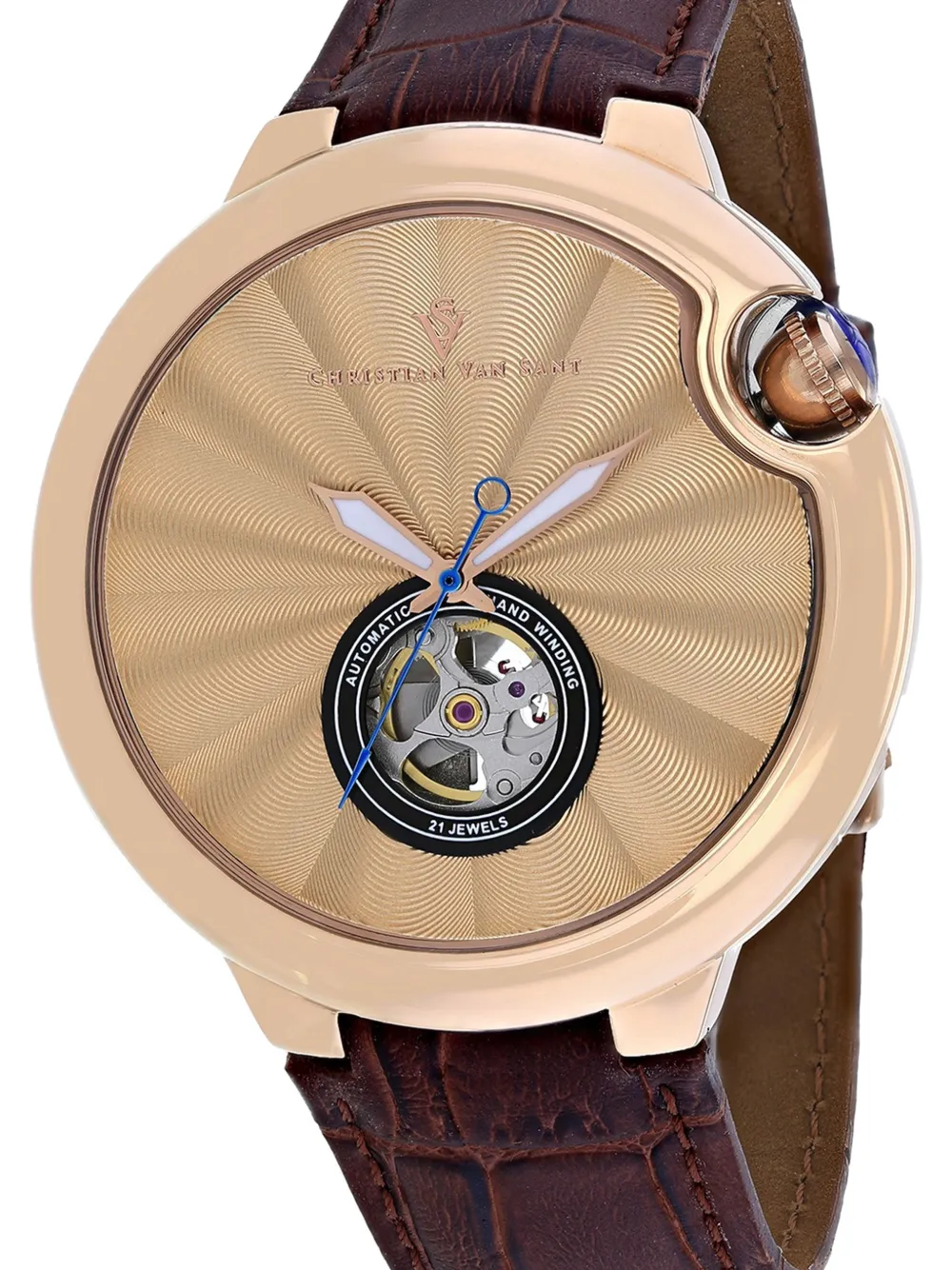  Christian Van Sant Montre Cyclone 46 Mm Automatique - Noir 