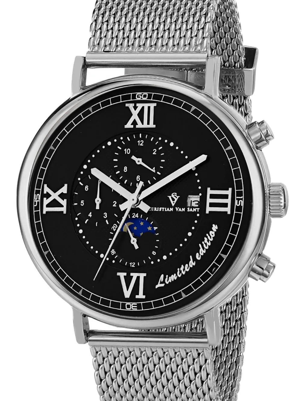  Christian Van Sant Montre Somptueuse Ltd 46 Mm - Noir 