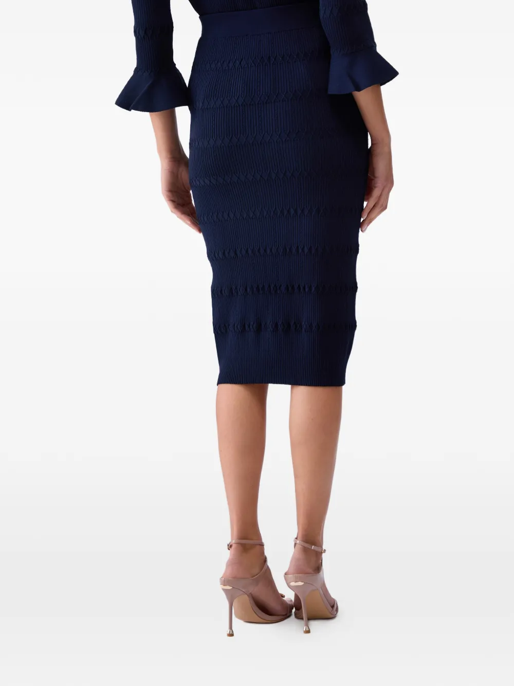 LIU JO Gebreide midi-rok Blauw