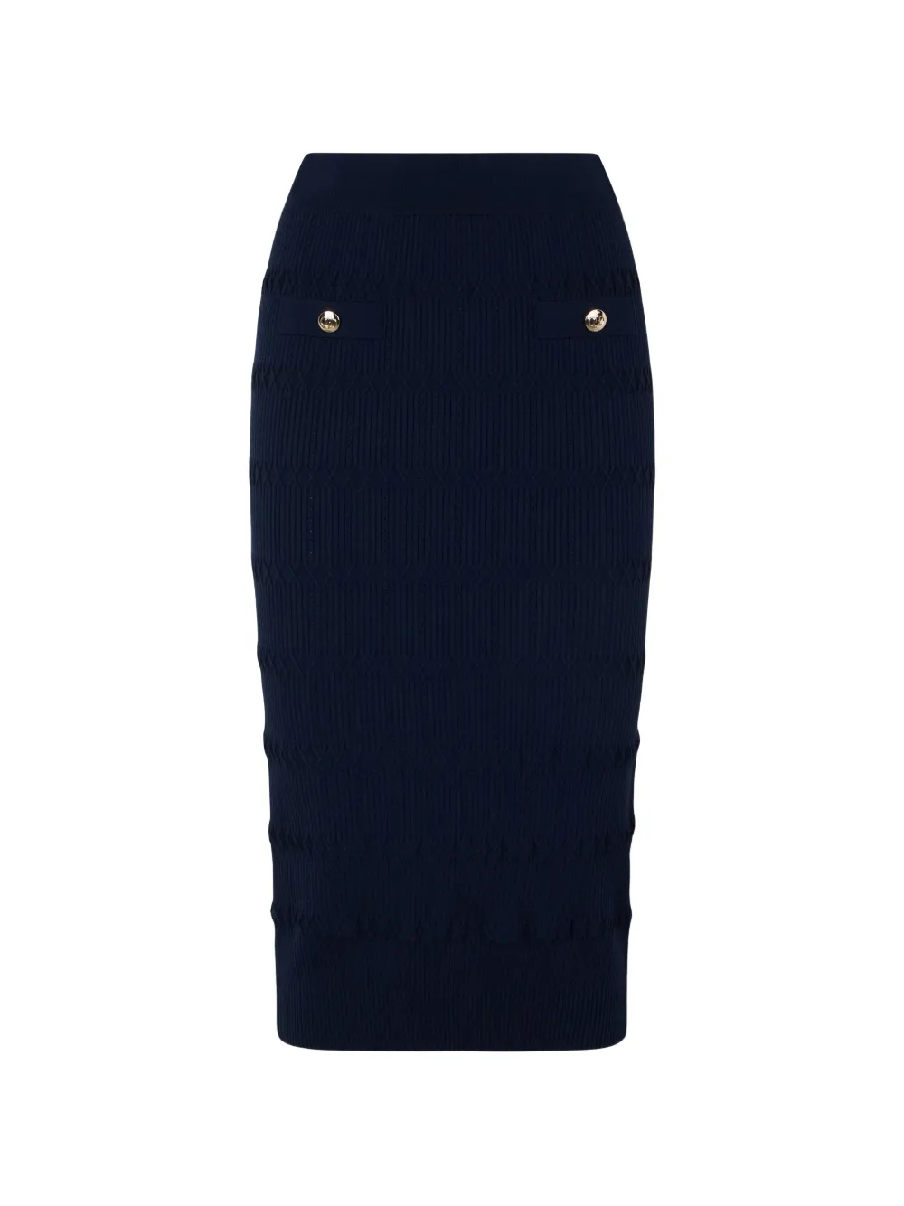 LIU JO knitted midi skirt - Blu