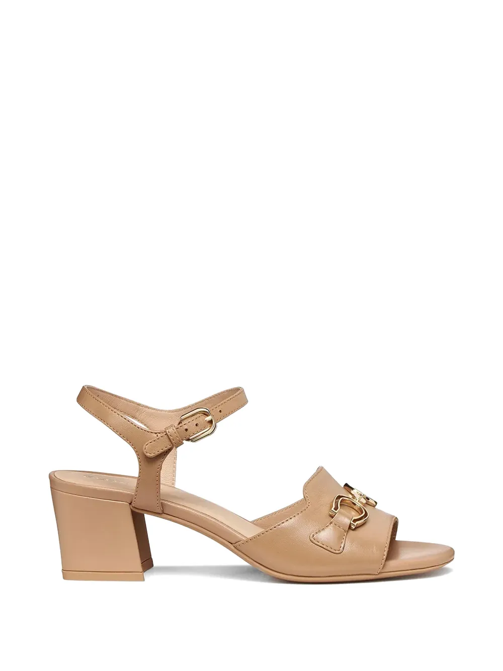 Geox 50 New Eraklia horsebit-detail buckle-fastening heeled sandals - Nude