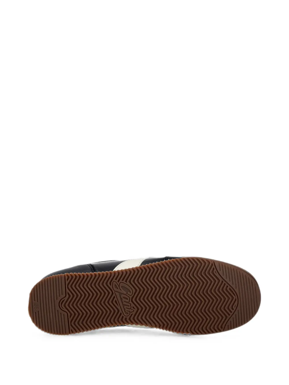 Gant logo-patch panelled sneakers Zwart