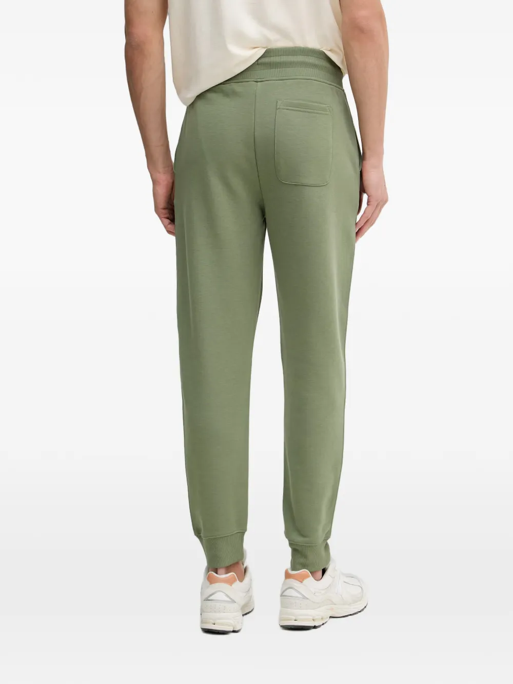 Gant logo-embroidered drawstring track pants Groen