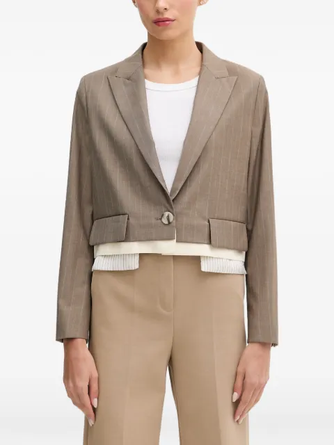 Sisley blazer corto a rayas diplomáticas