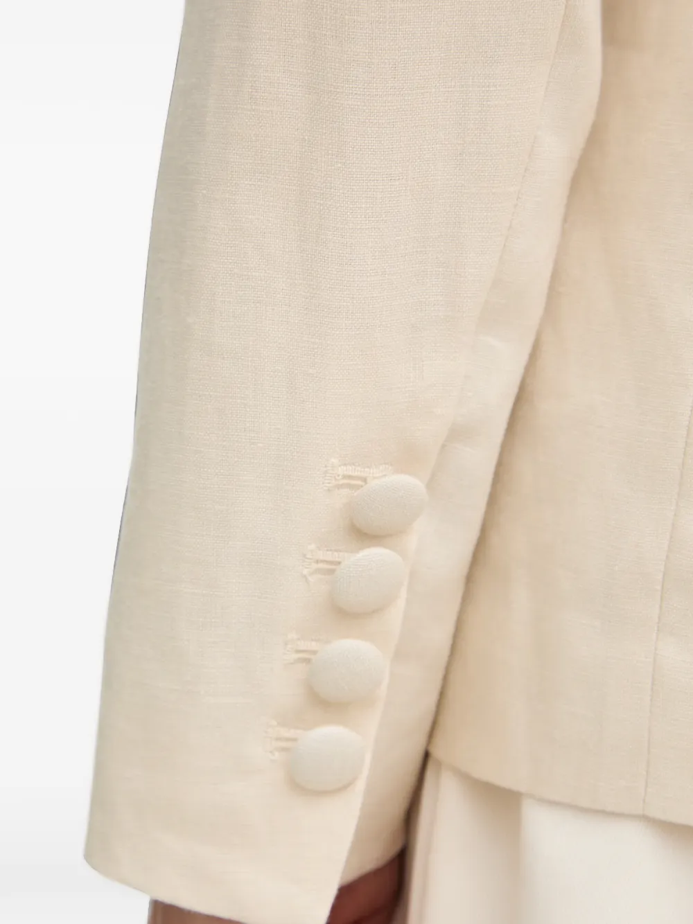 Silvian Heach Blazer met enkele rij knopen en gekerfde revers Beige