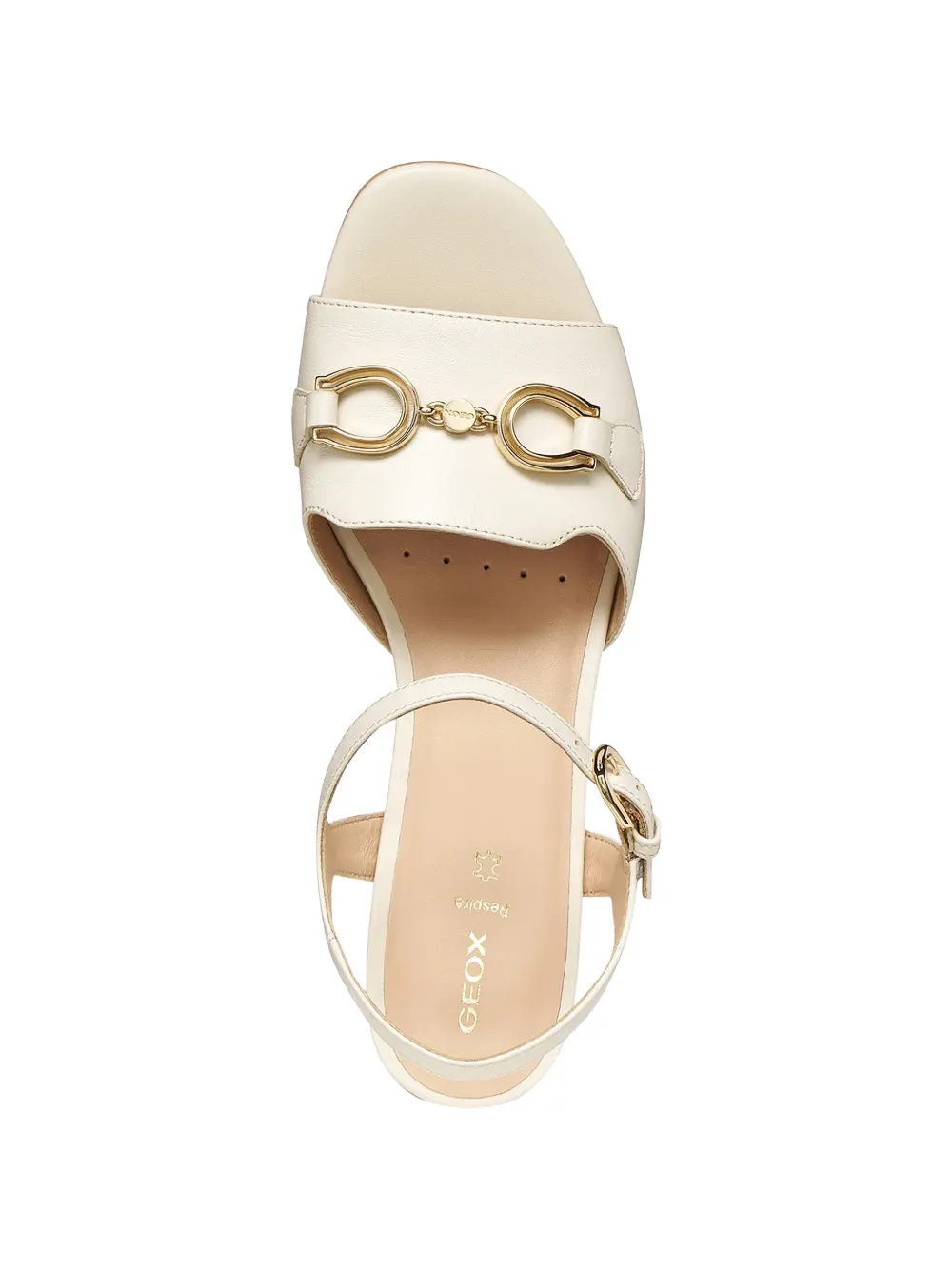 Geox horsebit-detail buckled sandals Beige
