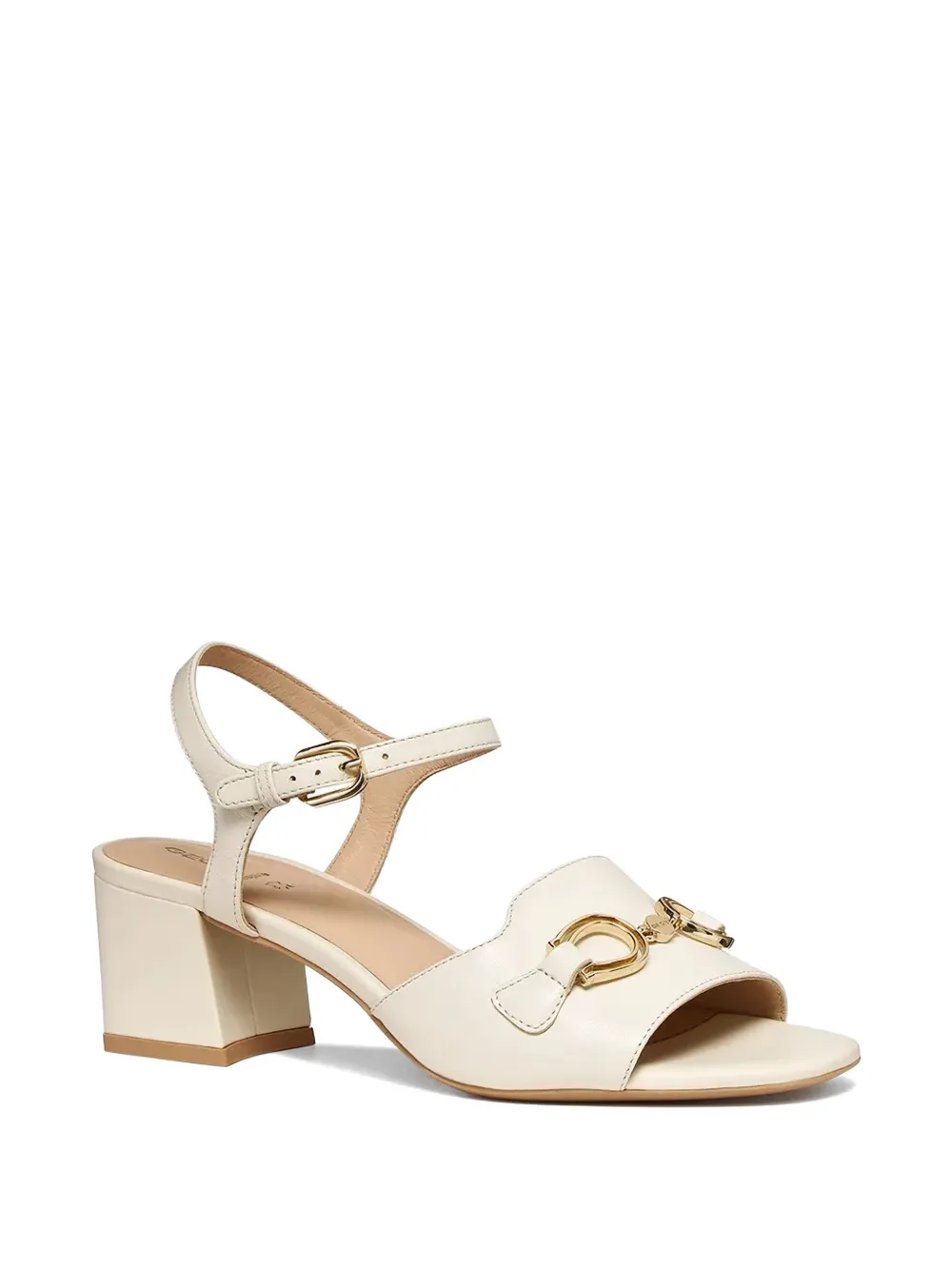 Geox horsebit-detail buckled sandals Beige