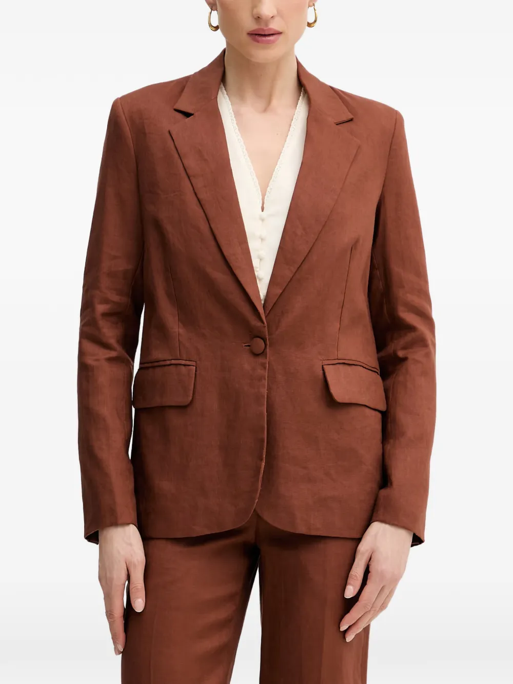 Silvian Heach essential single-breasted notched-lapels blazer