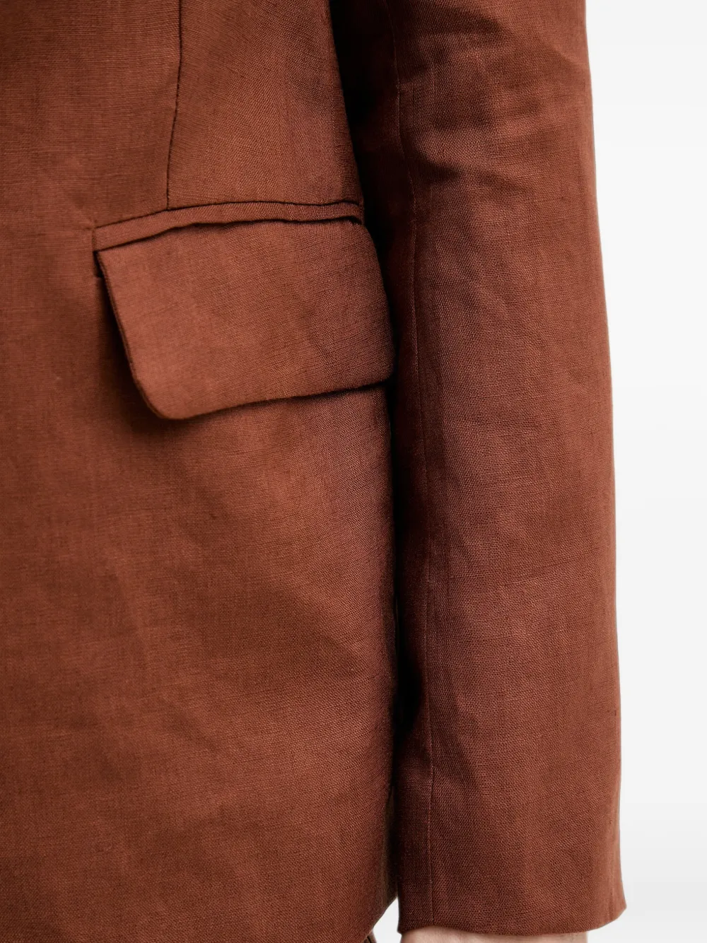 Silvian Heach Blazer met enkele rij knopen en gekerfde revers Beige