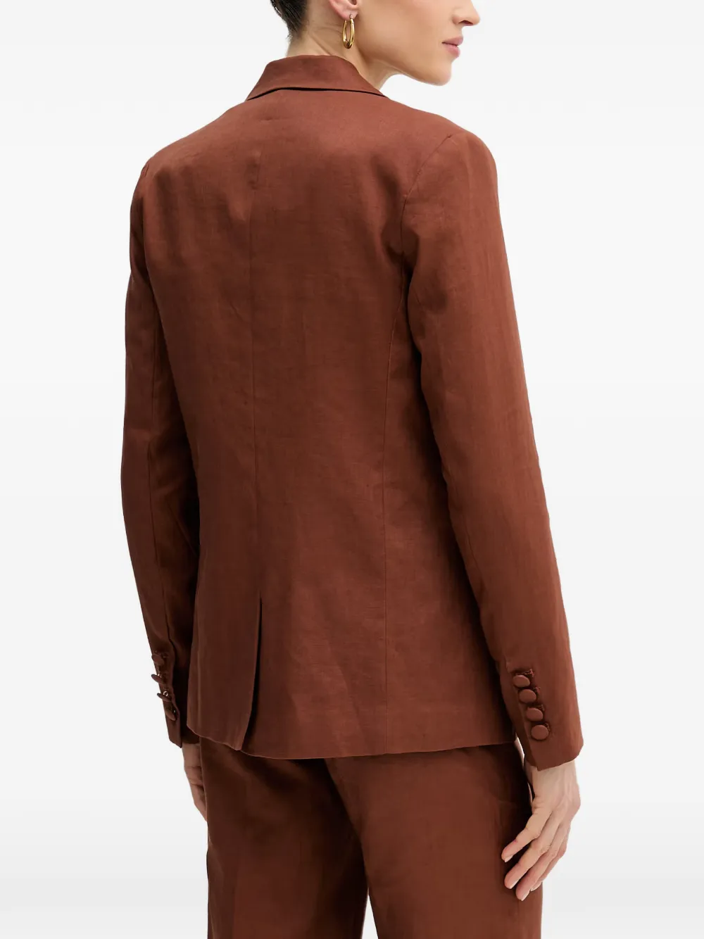 Silvian Heach Blazer met enkele rij knopen en gekerfde revers Beige
