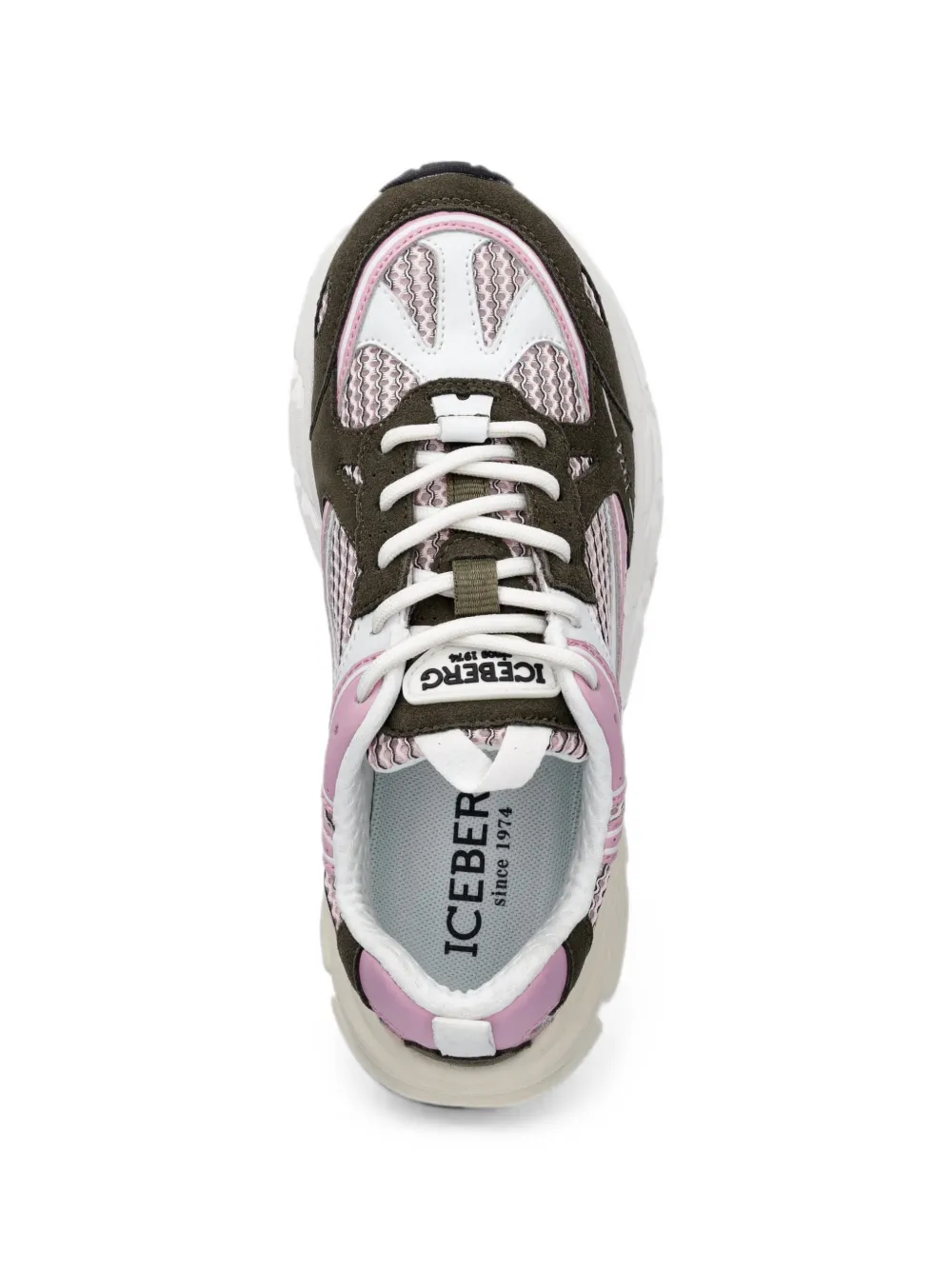 Iceberg ICB-One panelled sneakers Roze
