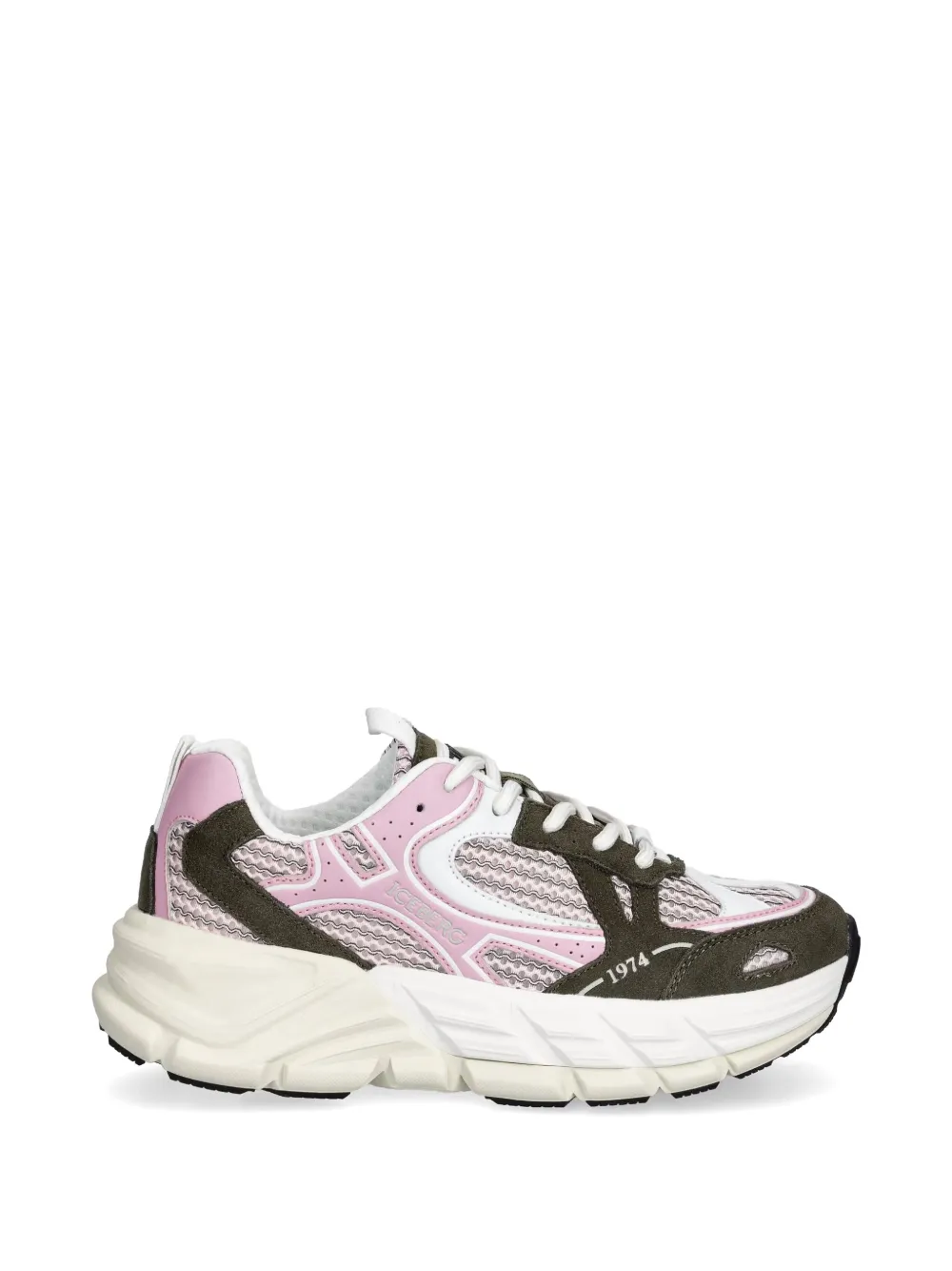 Iceberg ICB-One panelled sneakers Roze