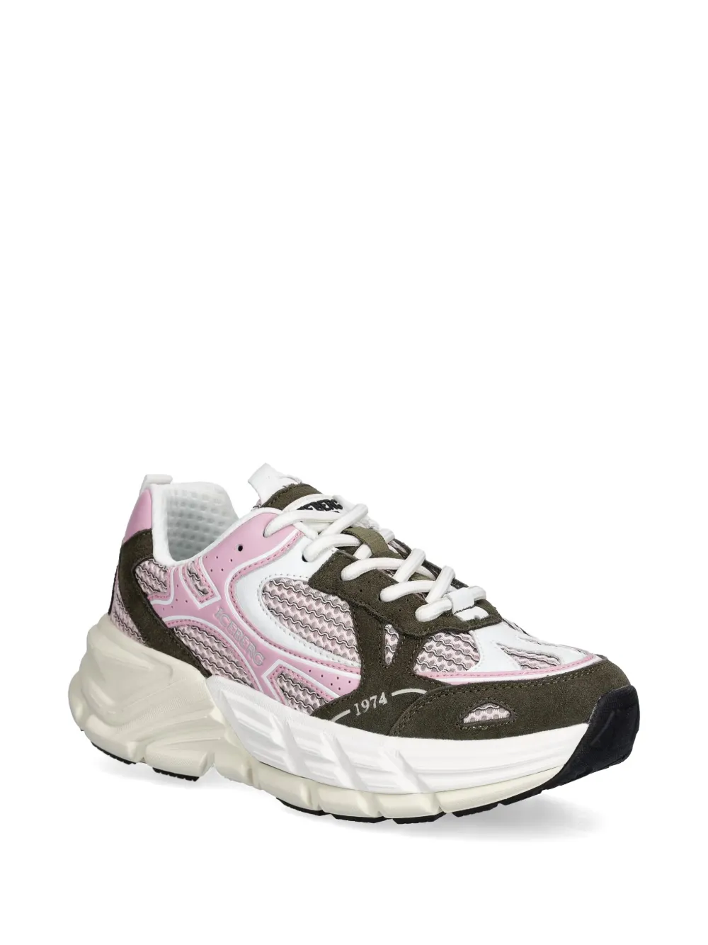 Iceberg ICB-One panelled sneakers Roze