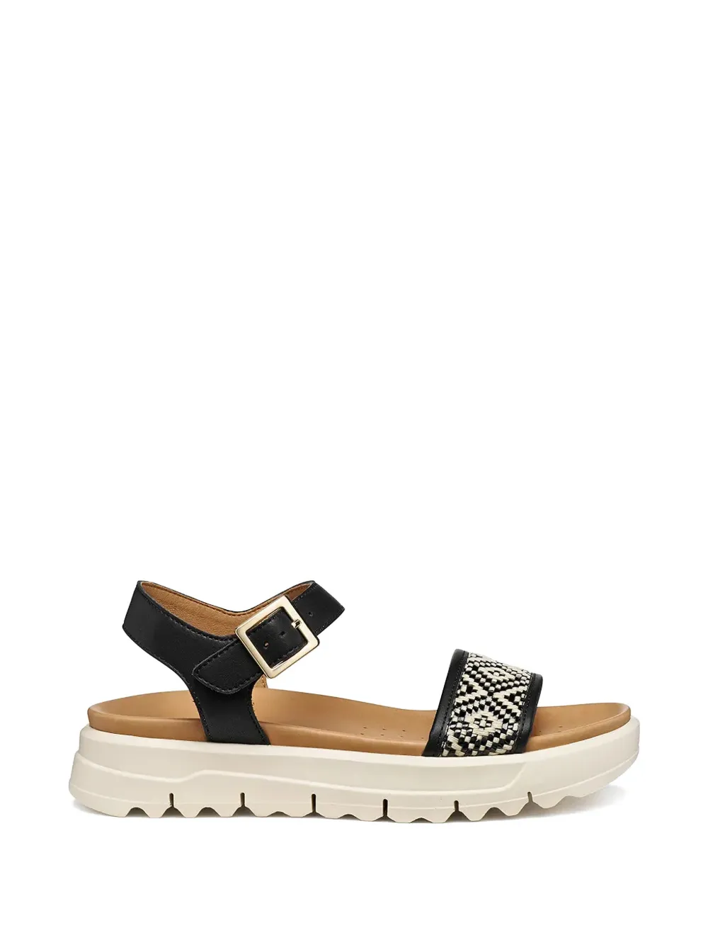 Geox Xand 2.1s geometric-pattern buckled sandals - Schwarz